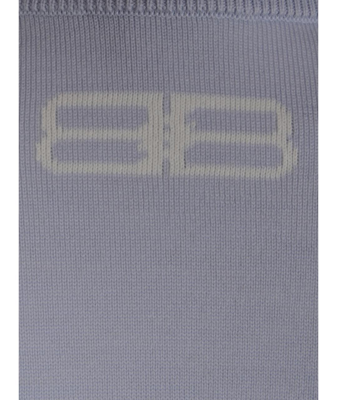 BALENCIAGA Голубой хлопковый джемпер / свитер, фото 3