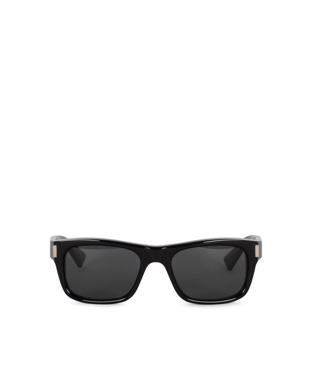 SAINT LAURENT Черные пластиковые солнцезащитные очки, фото 2