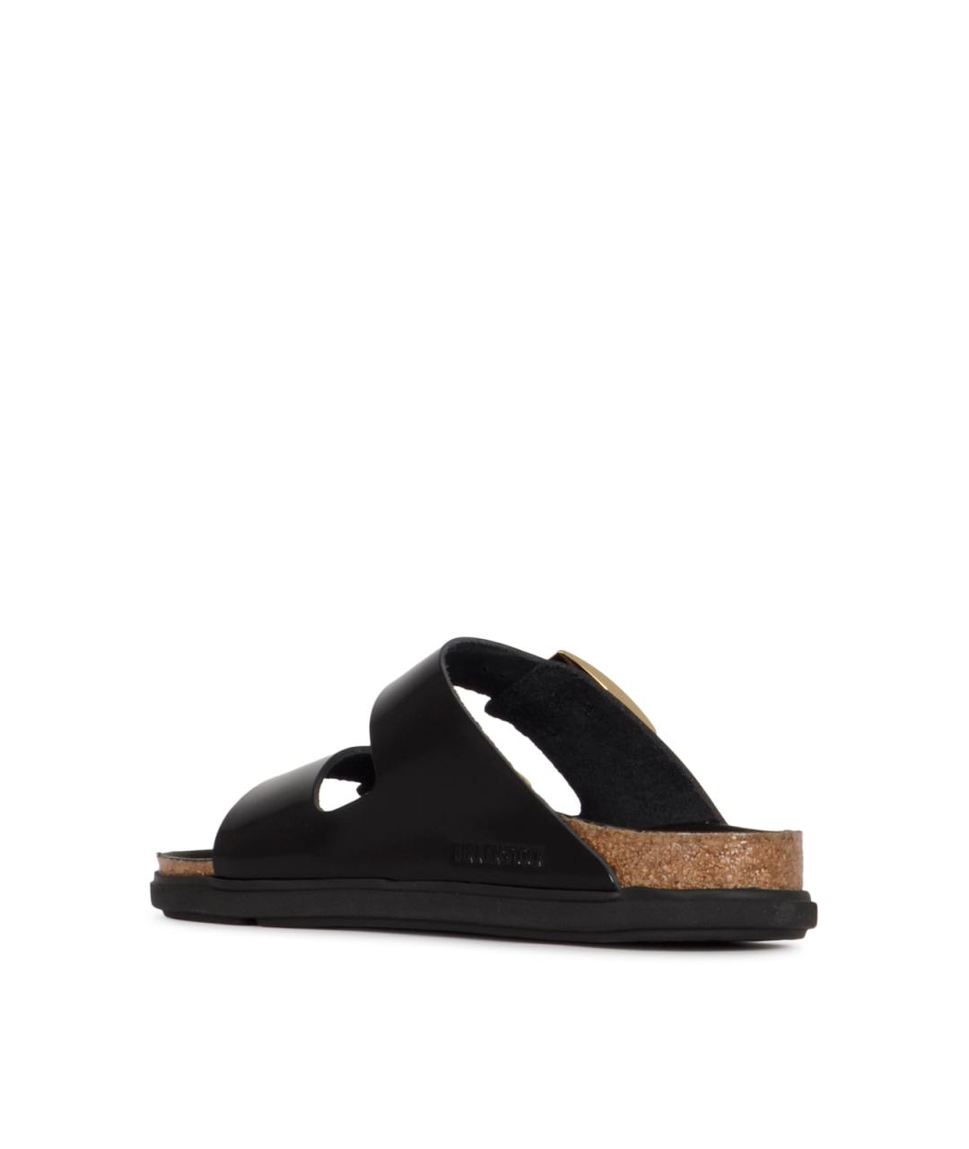 BIRKENSTOCK Черные кожаные сандалии, фото 3
