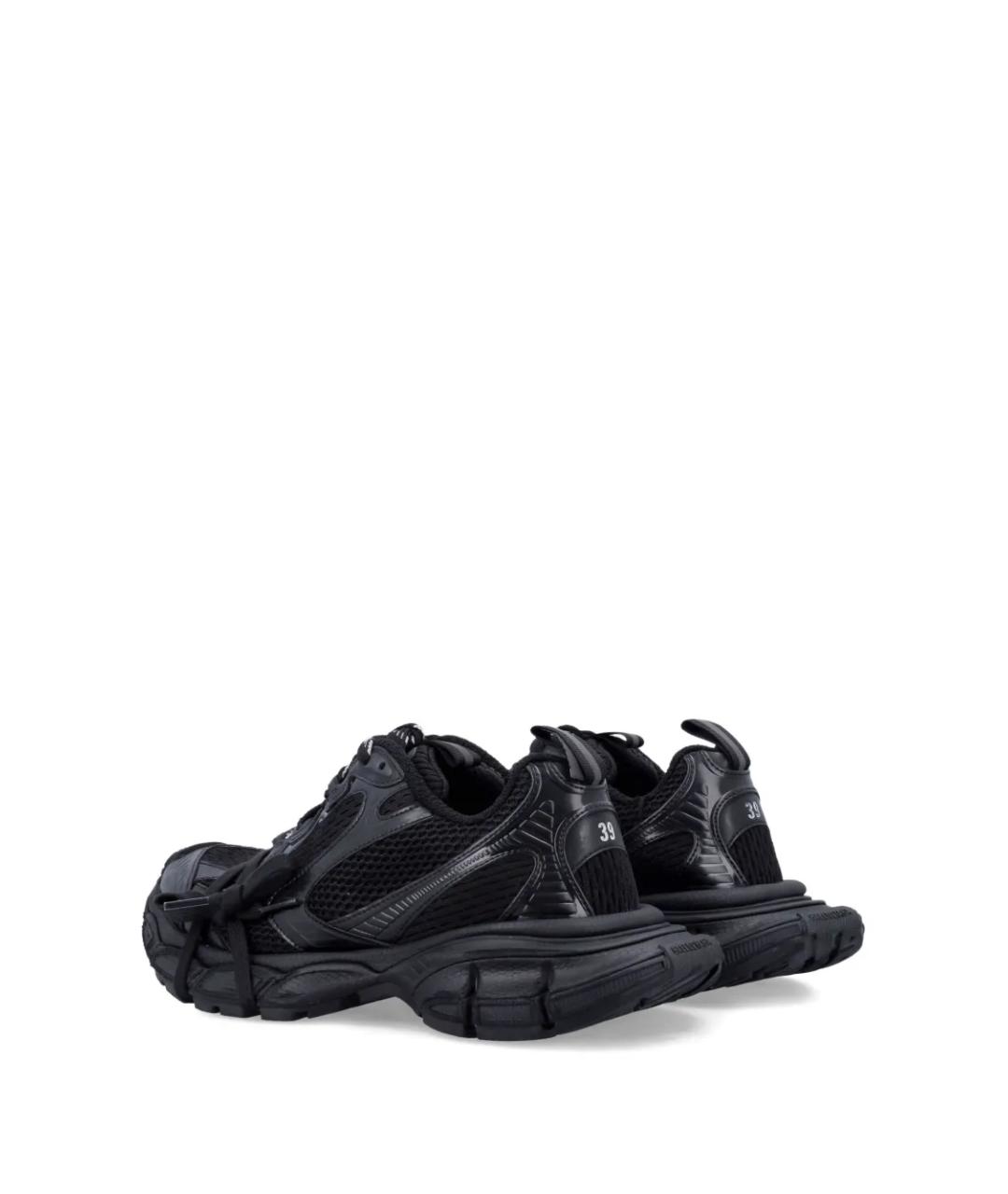 BALENCIAGA Черные текстильные низкие кроссовки / кеды, фото 5