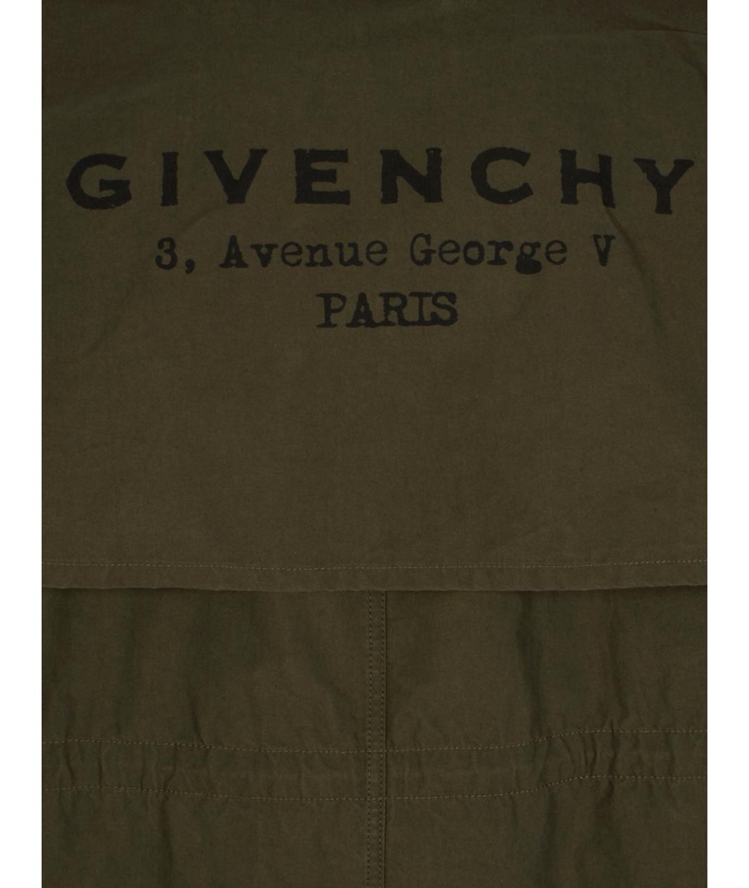 GIVENCHY Хаки хлопковая парка, фото 3