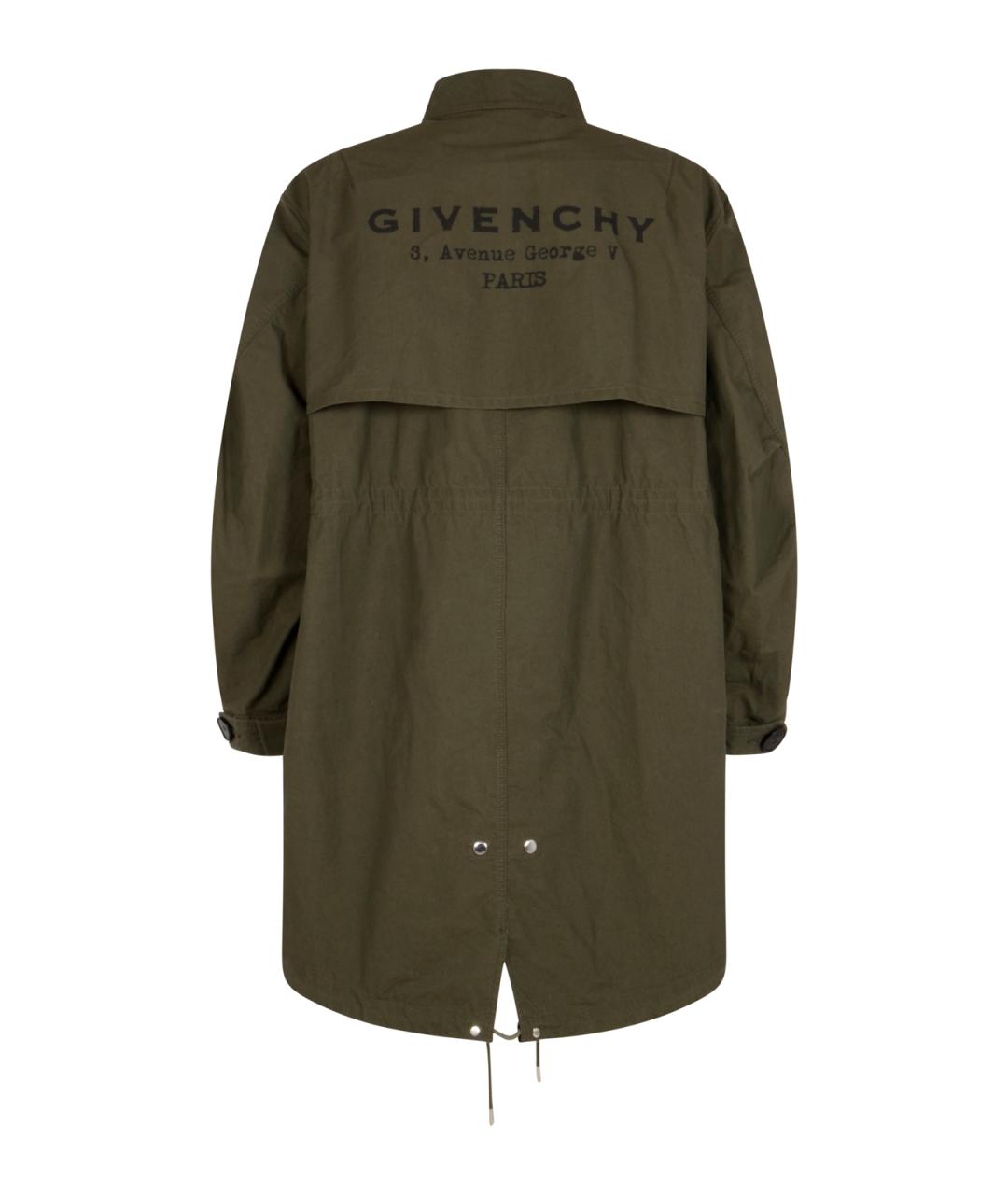 GIVENCHY Хаки хлопковая парка, фото 2