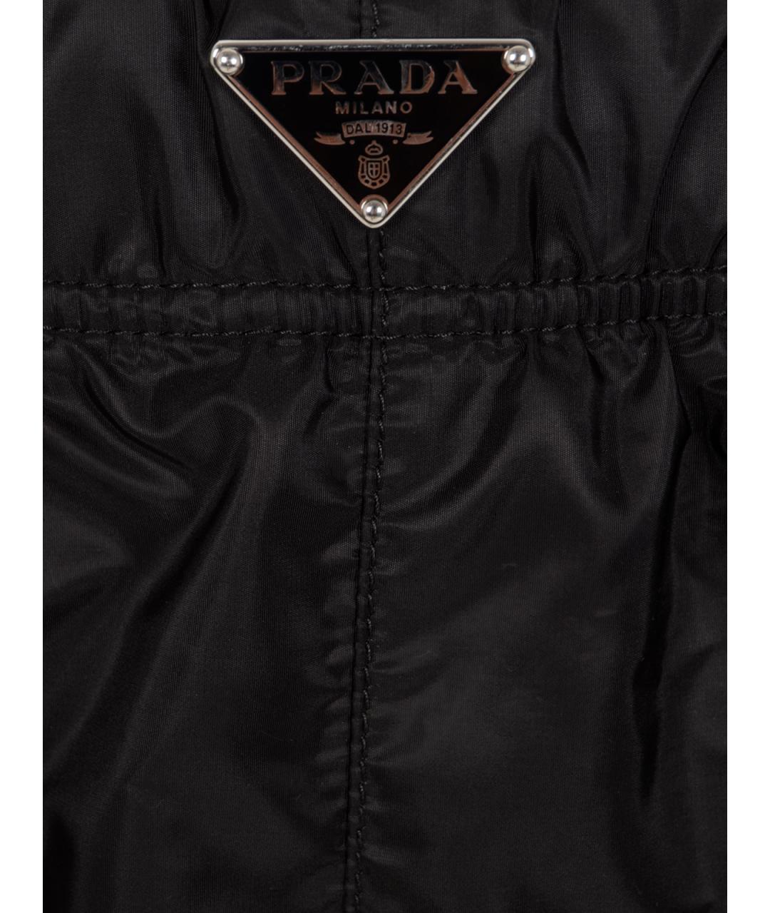 PRADA Черные полиамидовые шорты, фото 3