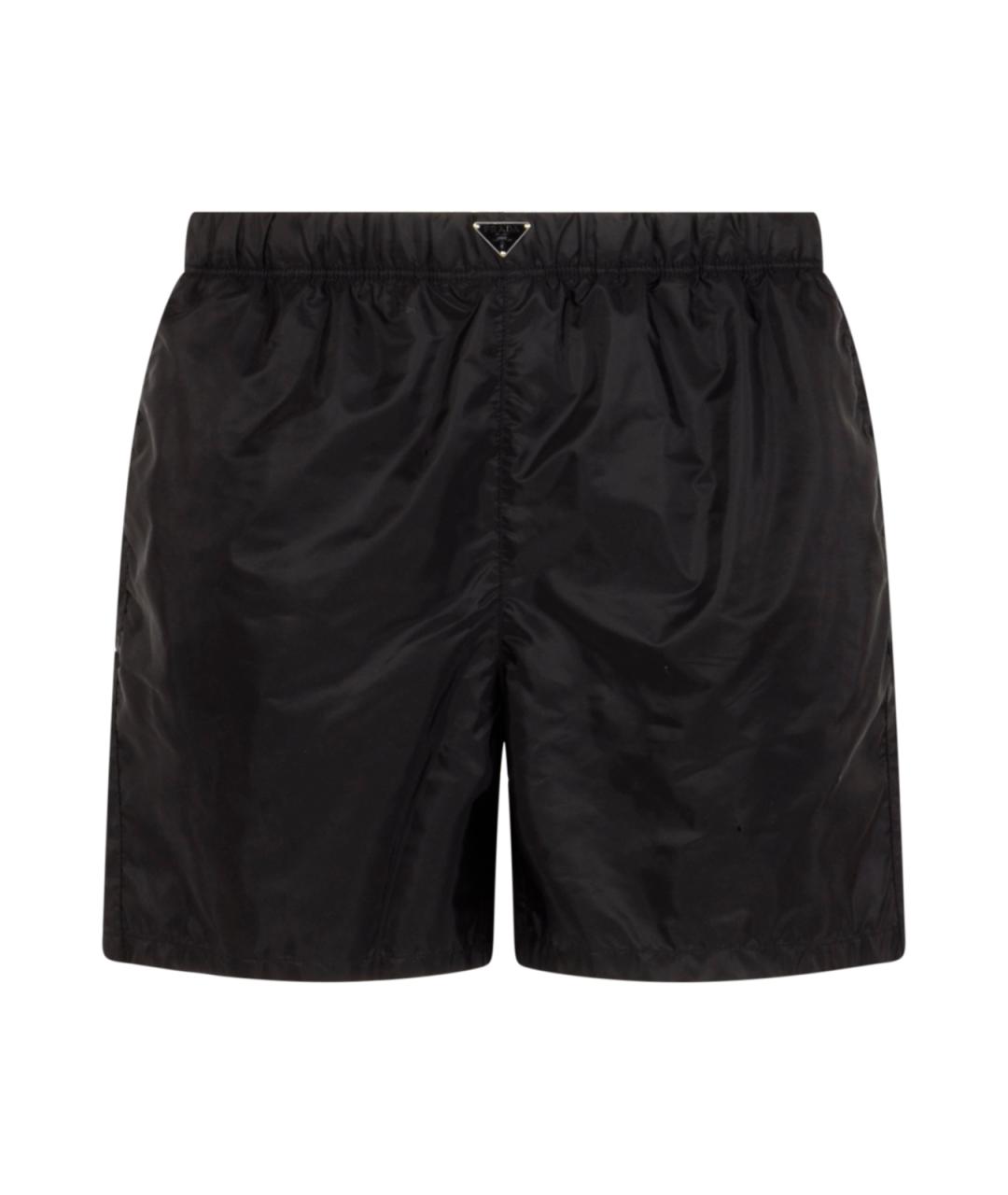 PRADA Черные полиамидовые шорты, фото 1