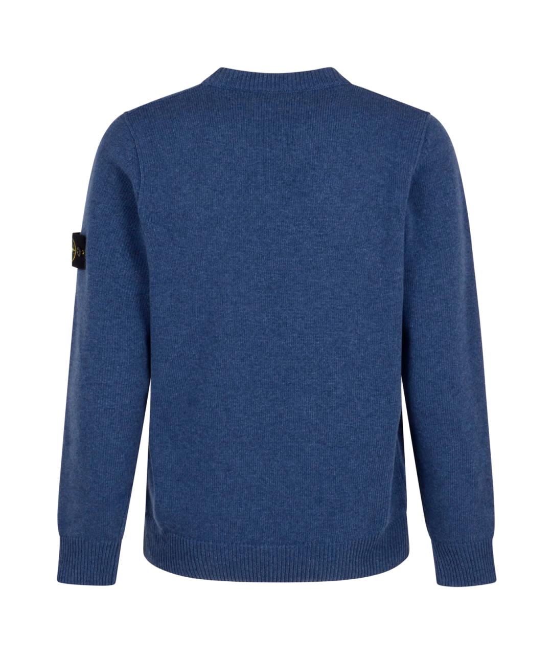 STONE ISLAND Синий шерстяной джемпер / свитер, фото 2