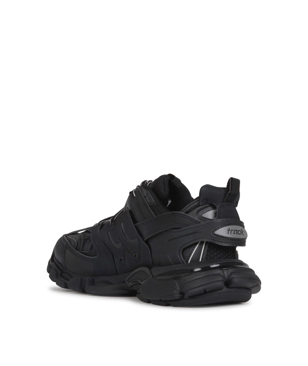 BALENCIAGA Черные текстильные низкие кроссовки / кеды, фото 3