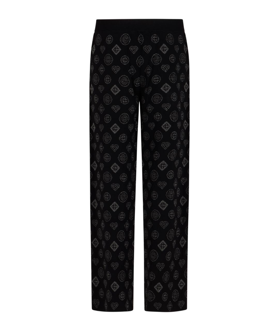 CASABLANCA Черные полиэстеровые повседневные брюки, фото 2