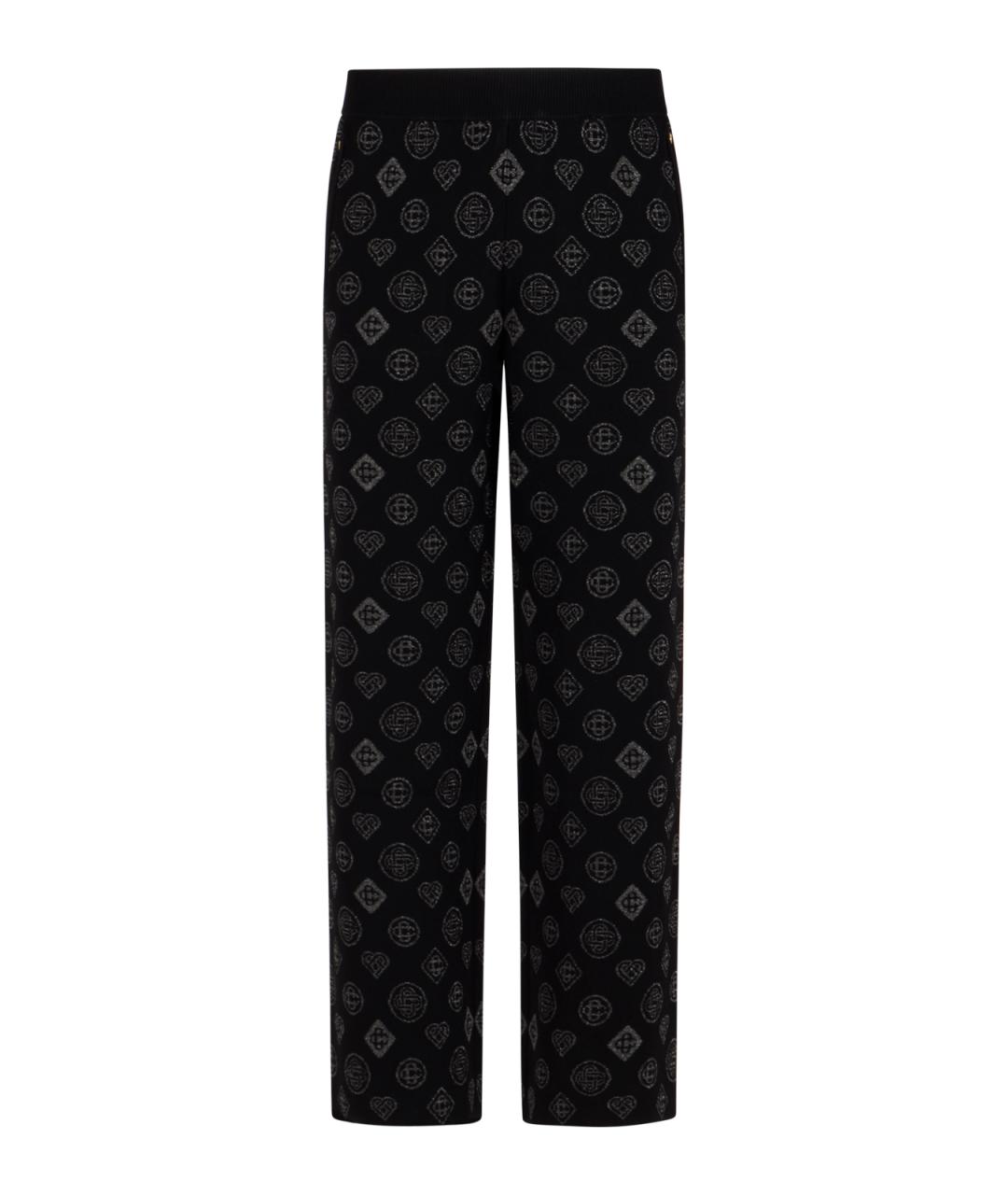 CASABLANCA Черные полиэстеровые повседневные брюки, фото 1