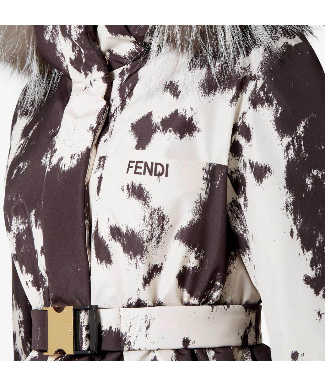 FENDI Мульти полиэстеровый пуховик, фото 4