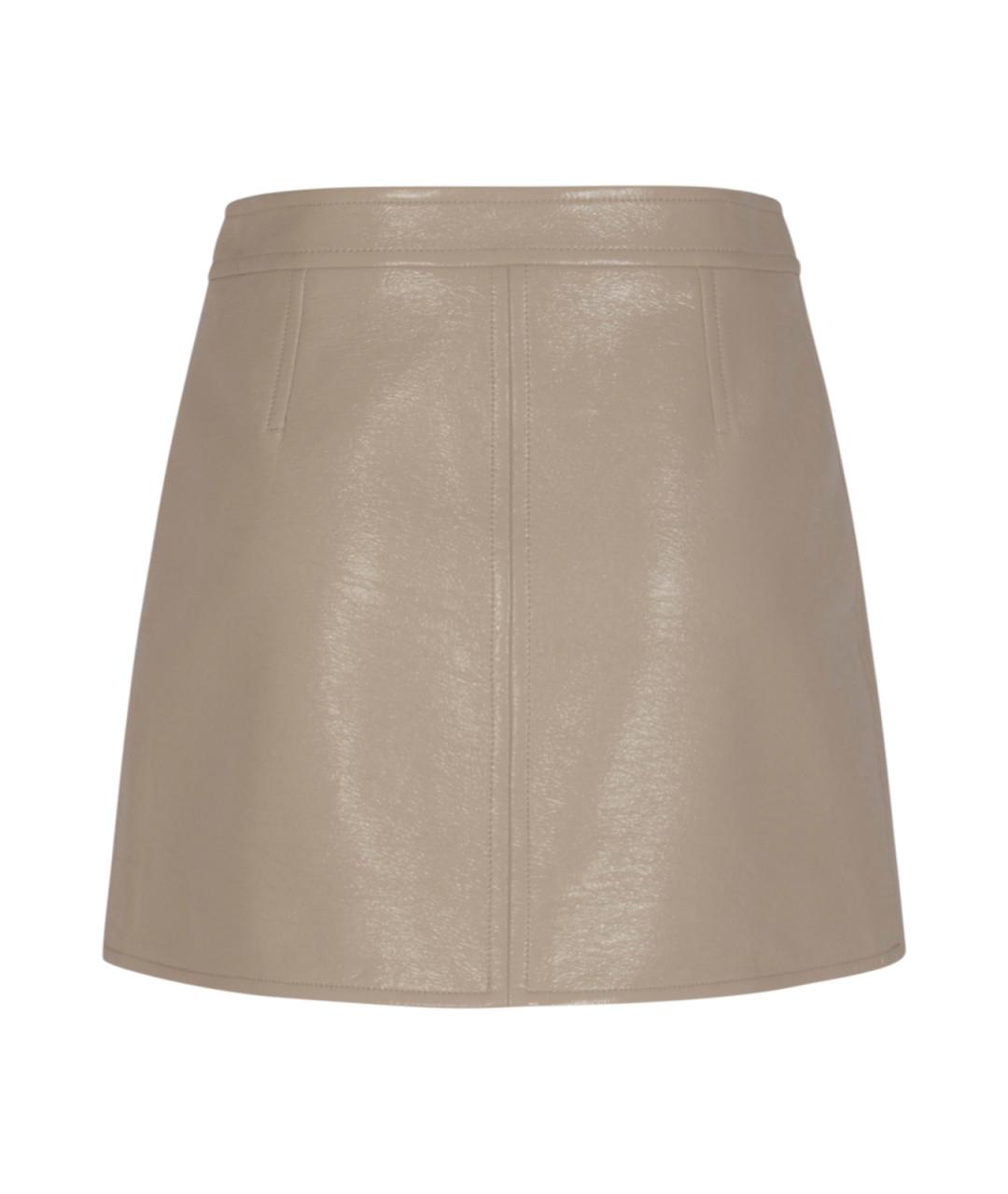 COURREGES Серая хлопковая юбка мини, фото 2