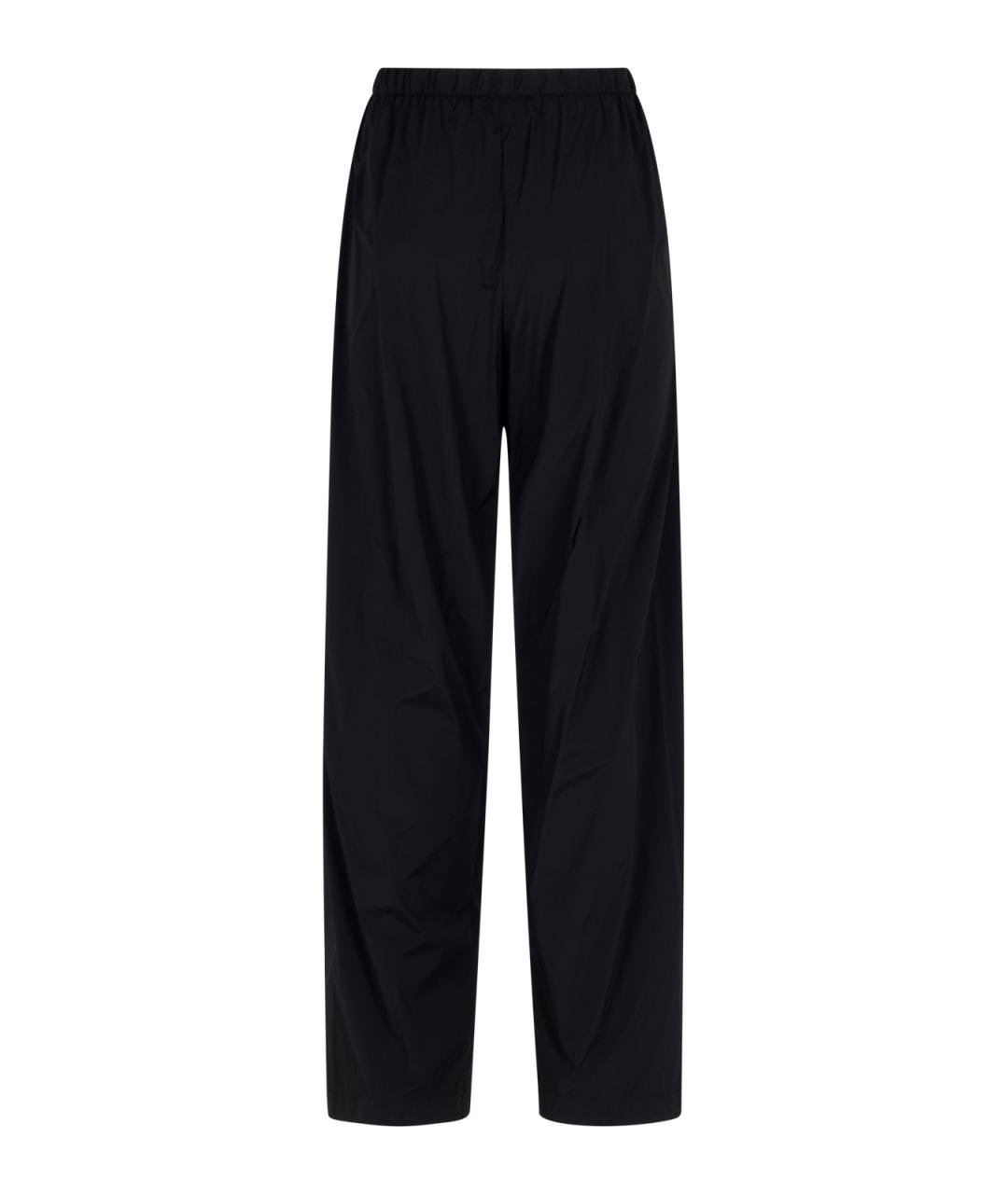 HERNO Черные прямые брюки, фото 2