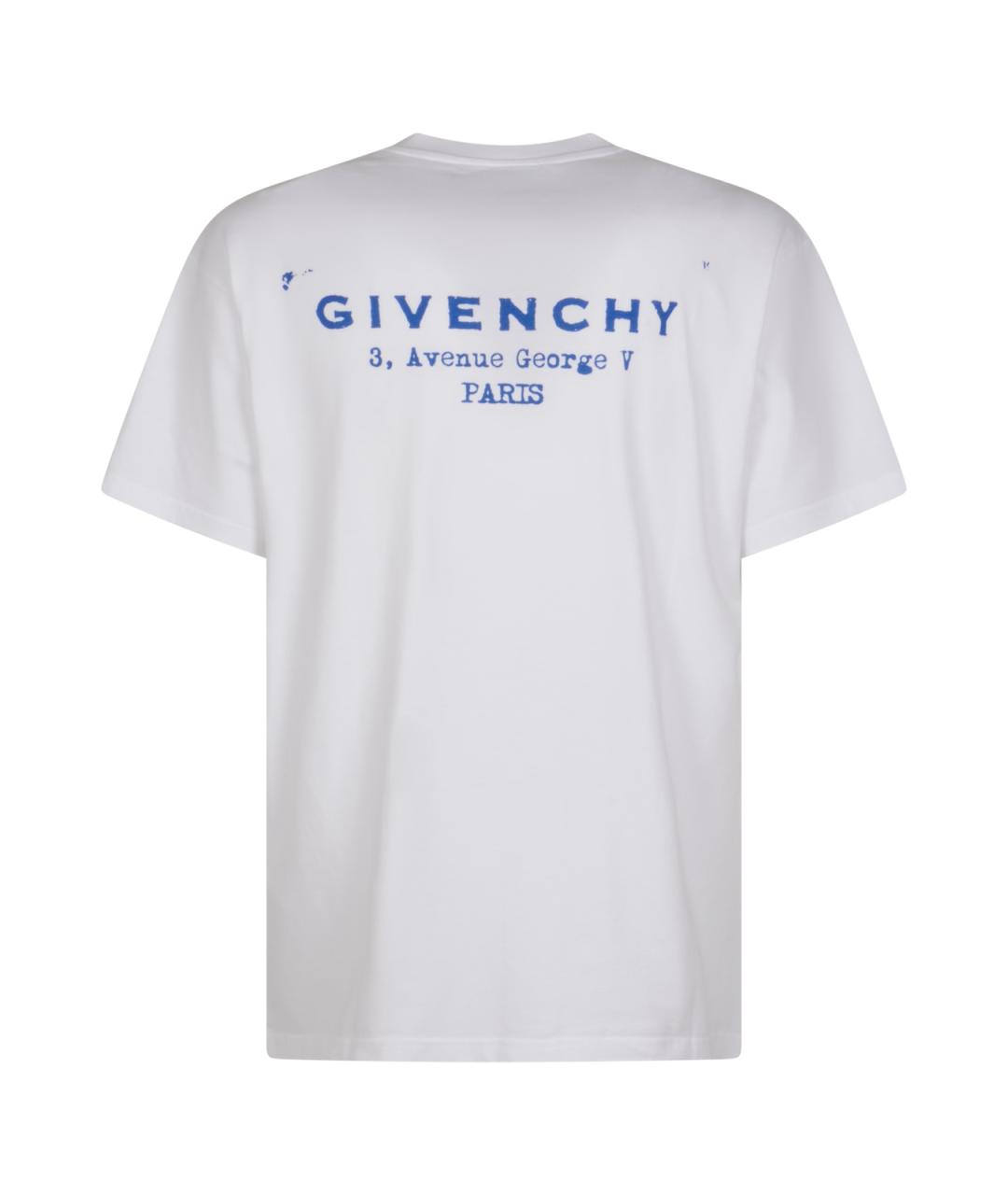 GIVENCHY Белая хлопковая футболка, фото 2