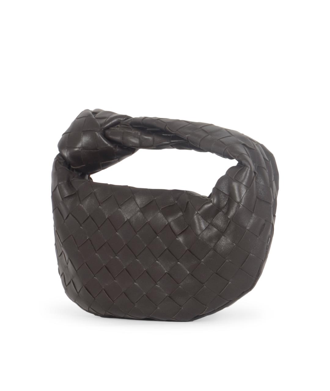 BOTTEGA VENETA Коричневая кожаная сумка с короткими ручками, фото 2