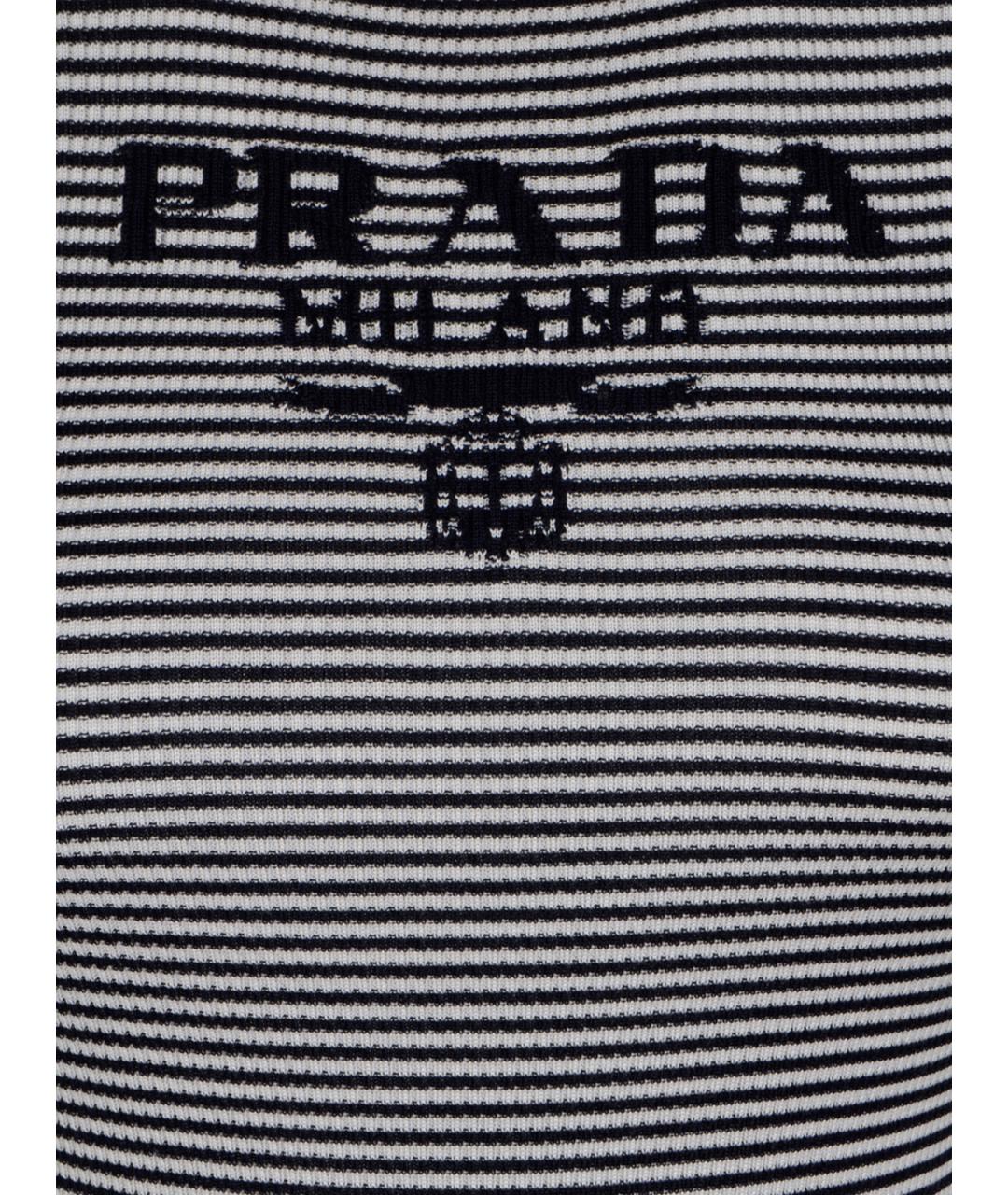 PRADA Синяя хлопковая футболка, фото 3