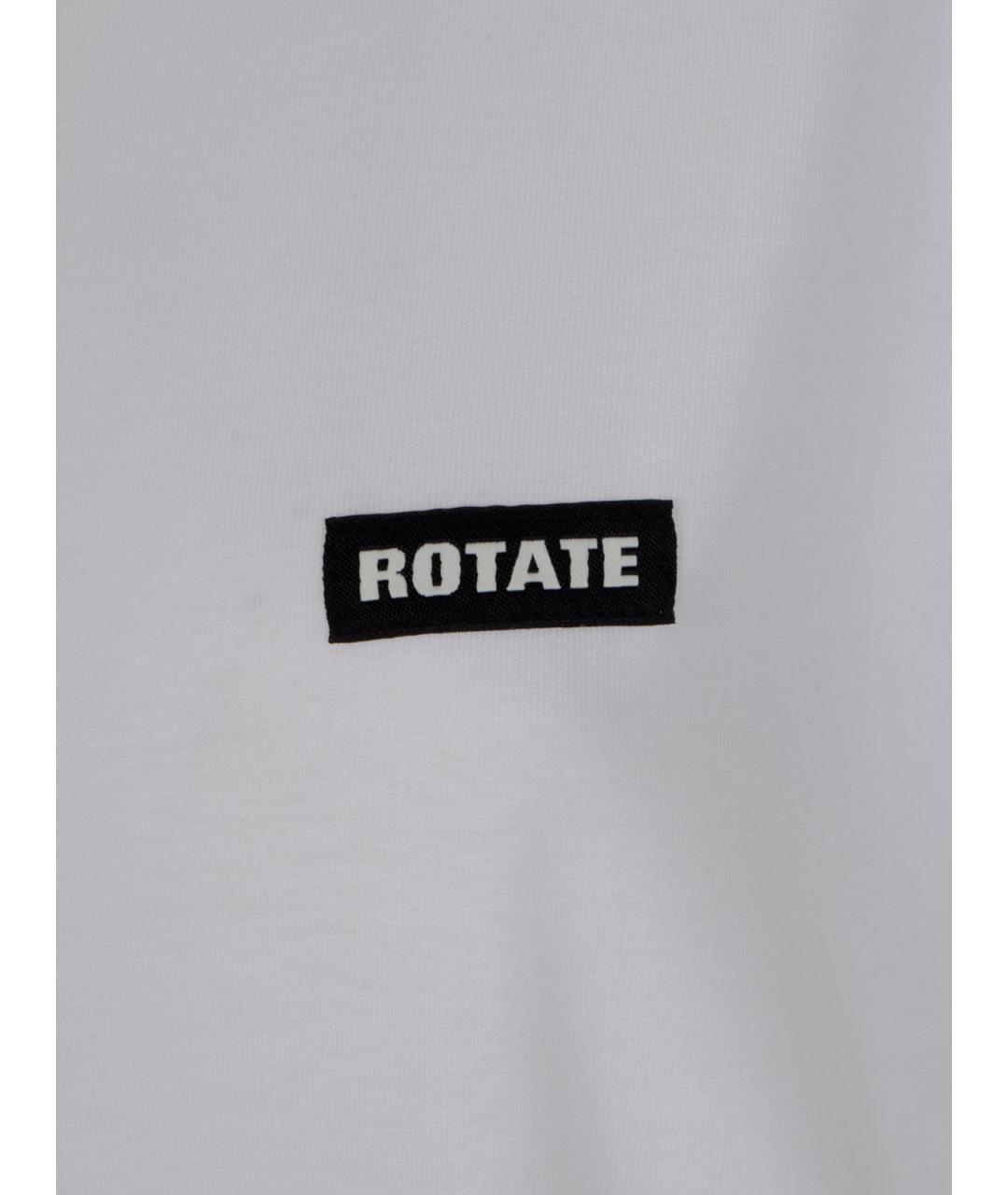 ROTATE Белая хлопковая футболка, фото 3
