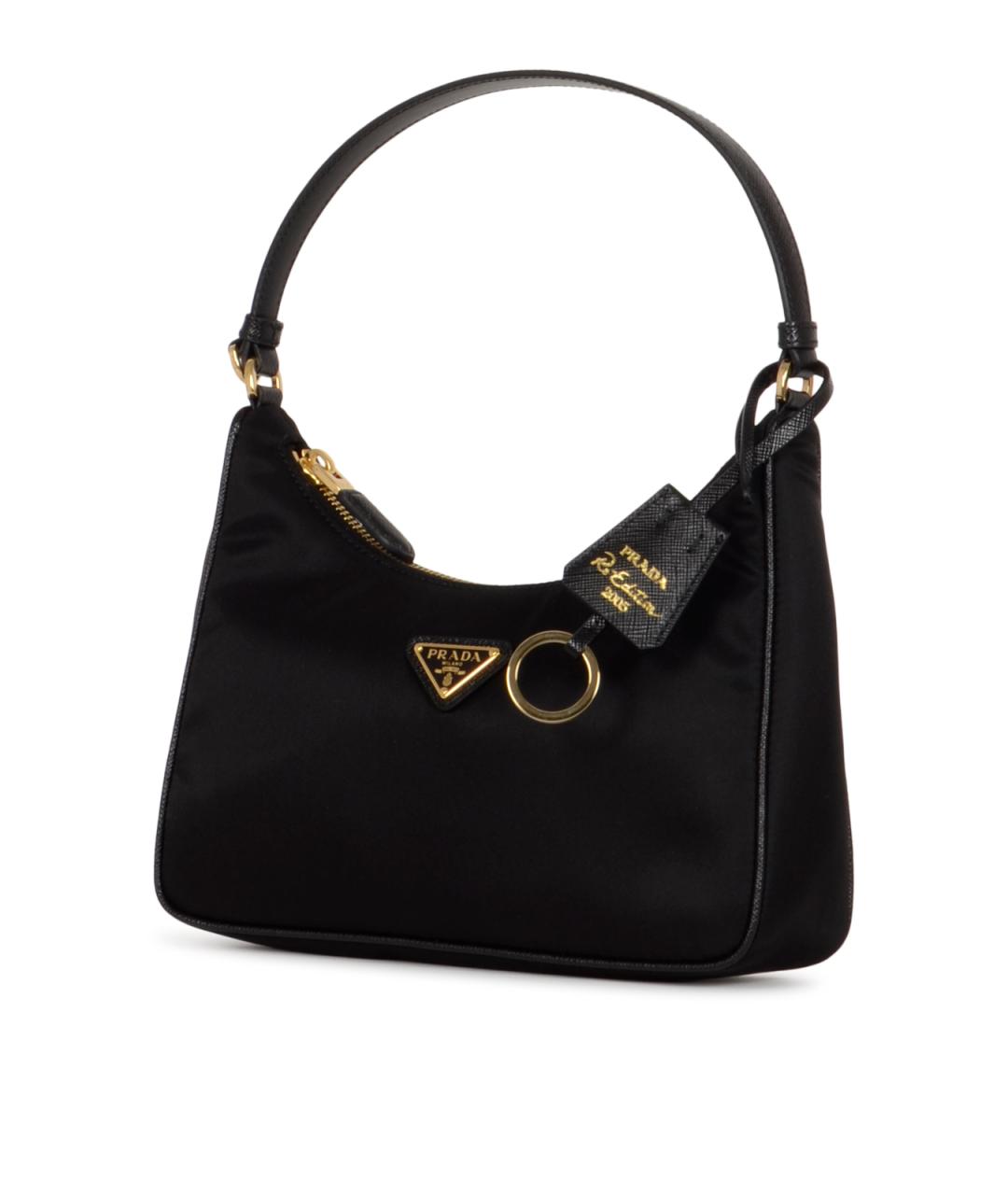 PRADA Черная синтетическая сумка через плечо, фото 2