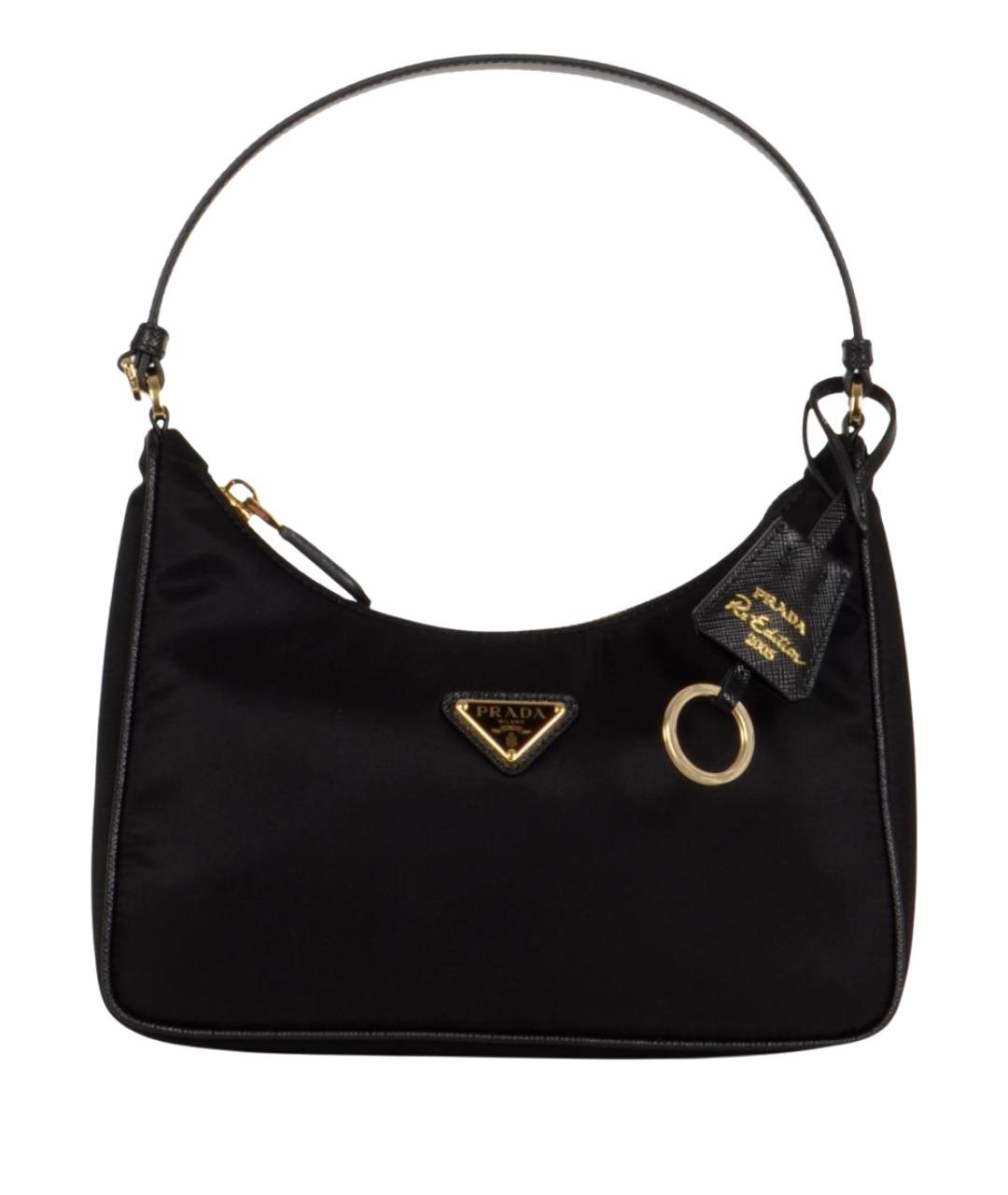 PRADA Черная синтетическая сумка через плечо, фото 1