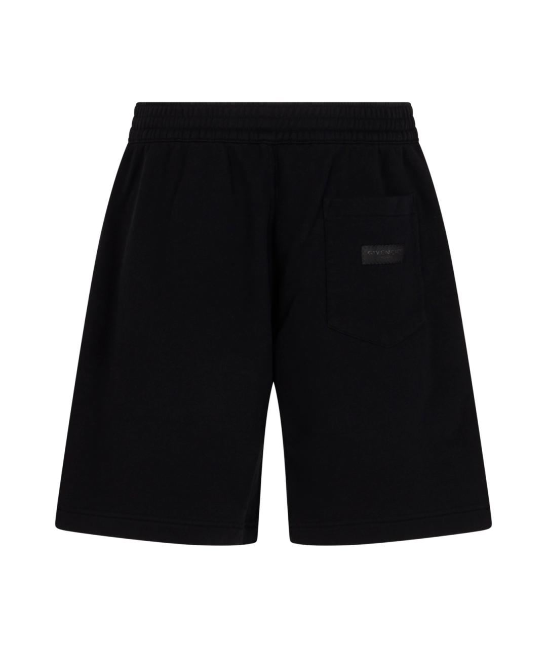 GIVENCHY Черные хлопковые шорты, фото 2