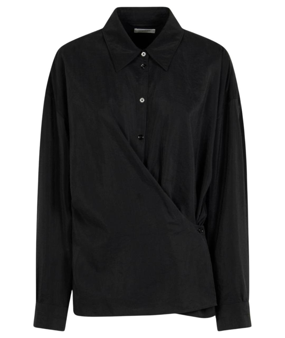 LEMAIRE Черная полиамидовая рубашка, фото 1