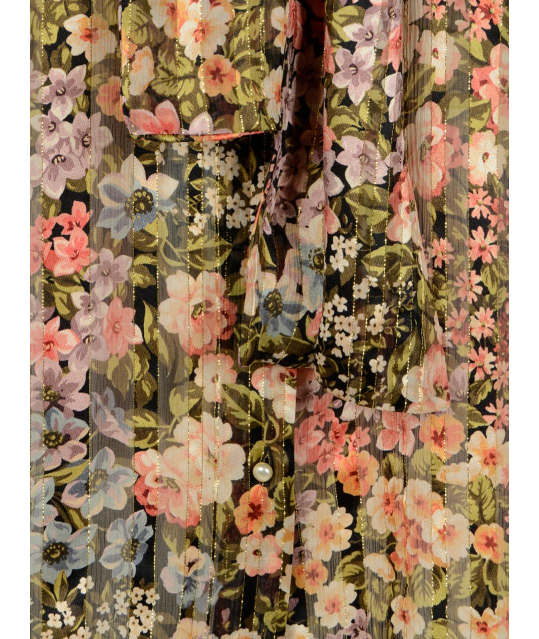 VALENTINO Мульти шелковая блузы, фото 3