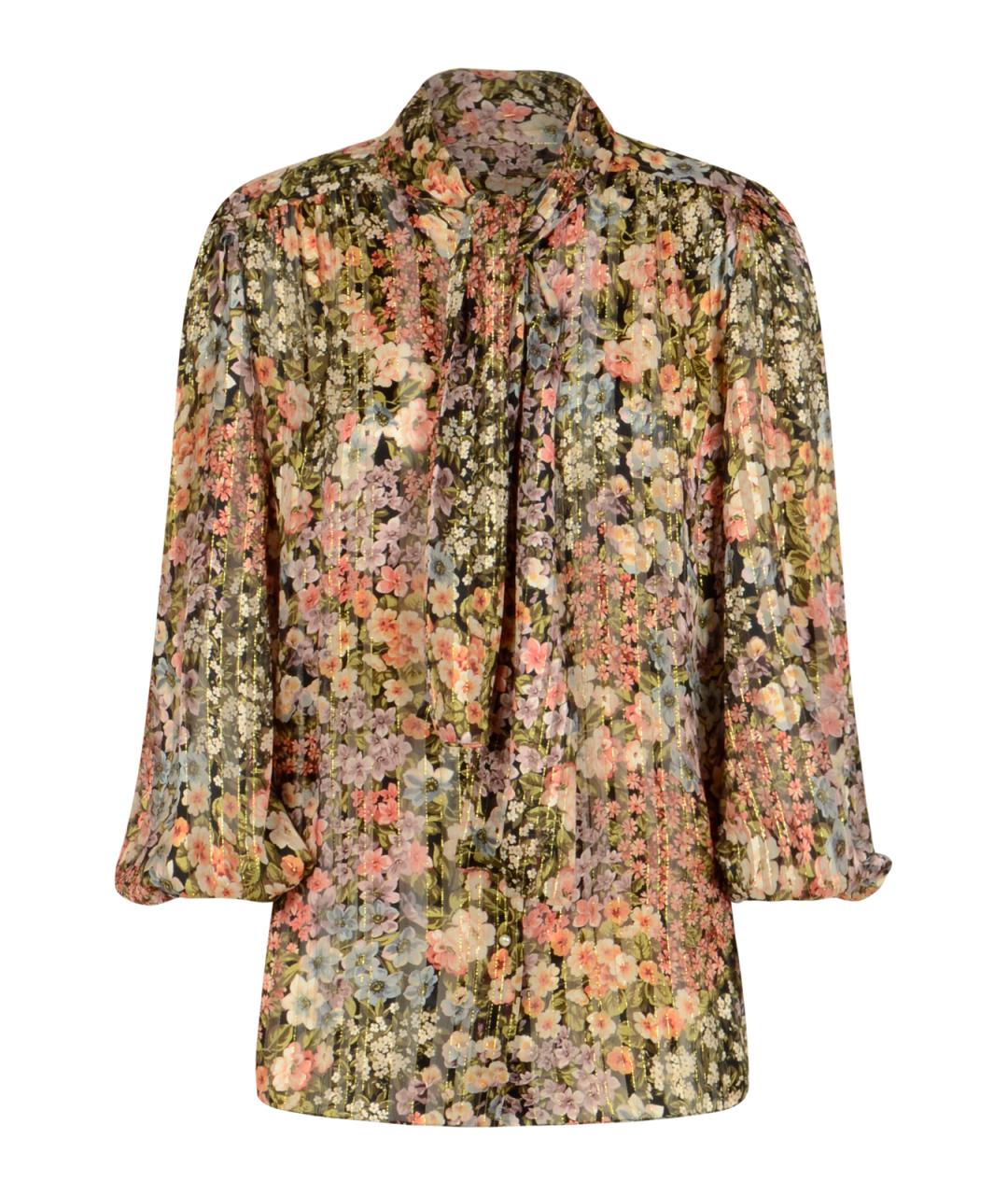 VALENTINO Мульти шелковая блузы, фото 1