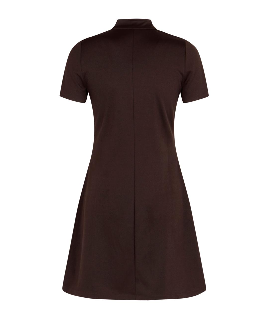 COURREGES Коричневое полиэстеровое платье, фото 2
