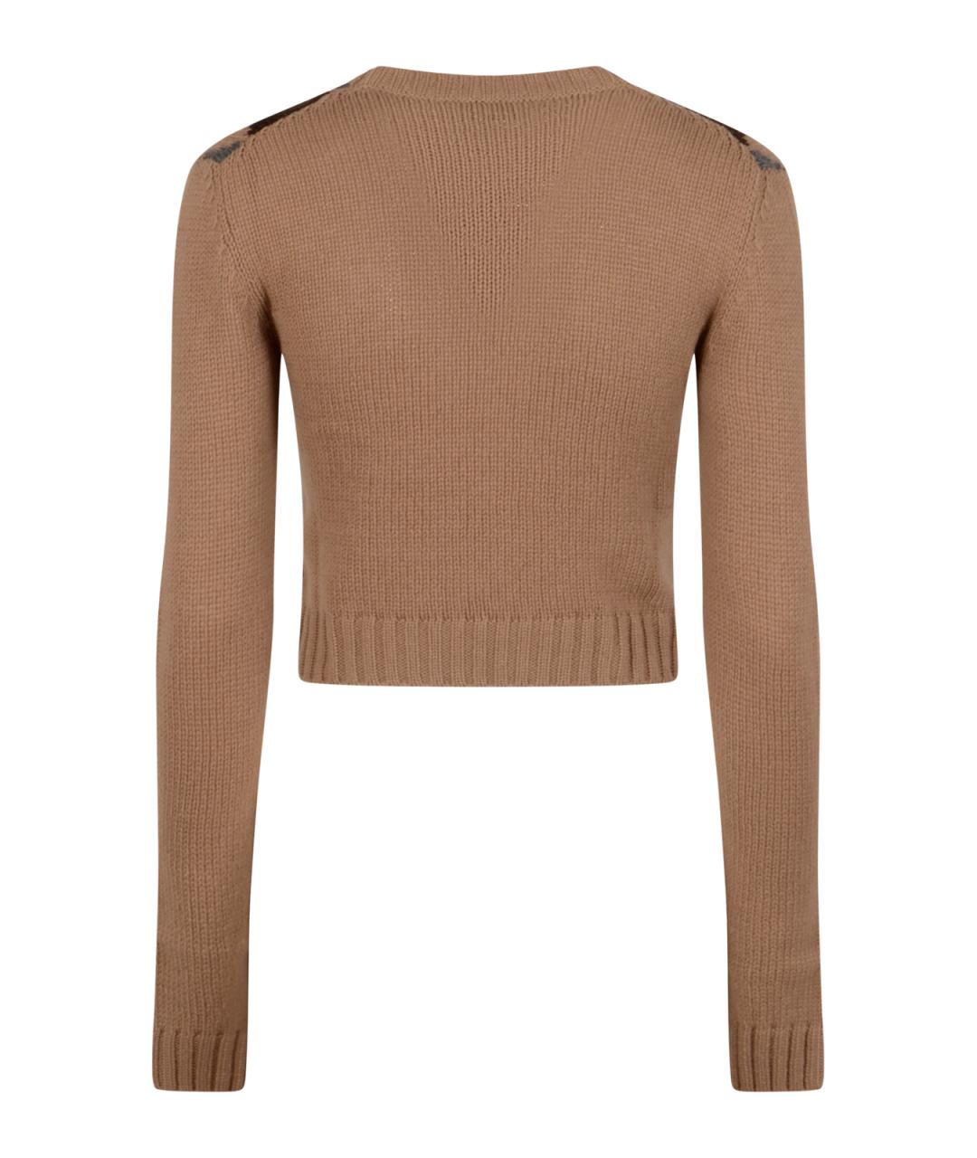 PRADA Бежевый кашемировый джемпер / свитер, фото 2