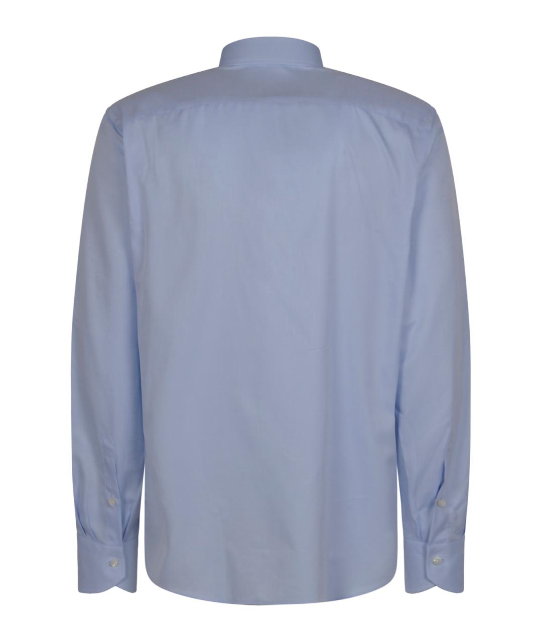 CANALI Голубая хлопковая кэжуал рубашка, фото 2