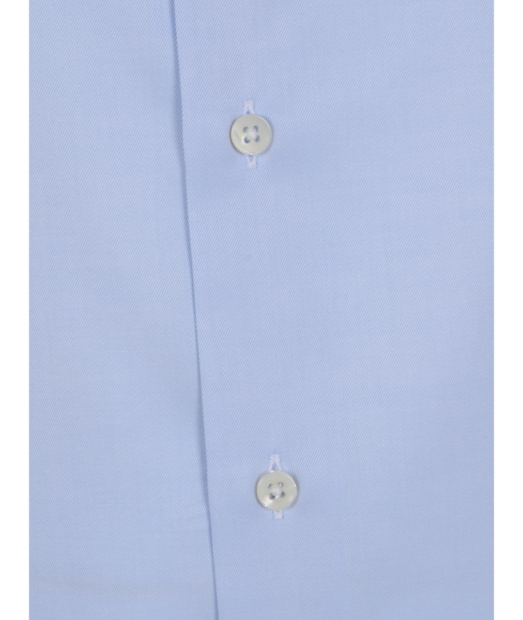 CANALI Голубая хлопковая кэжуал рубашка, фото 3