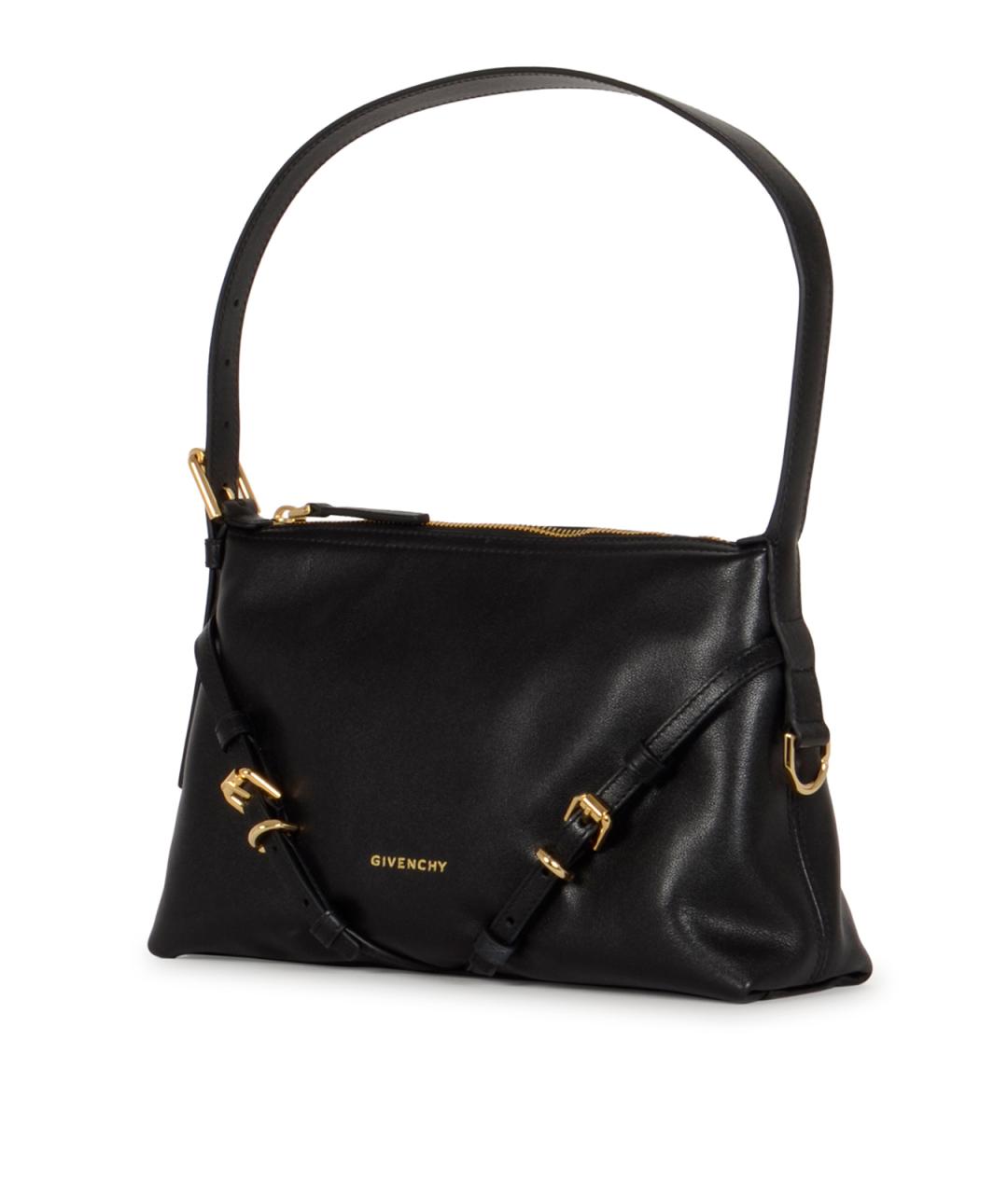 GIVENCHY Черная кожаная сумка через плечо, фото 2