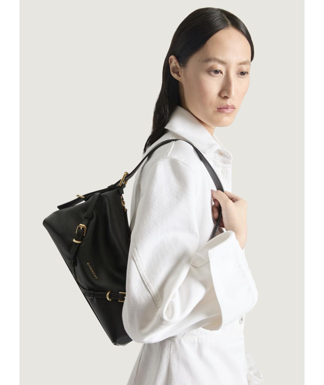 GIVENCHY Черная кожаная сумка через плечо, фото 5