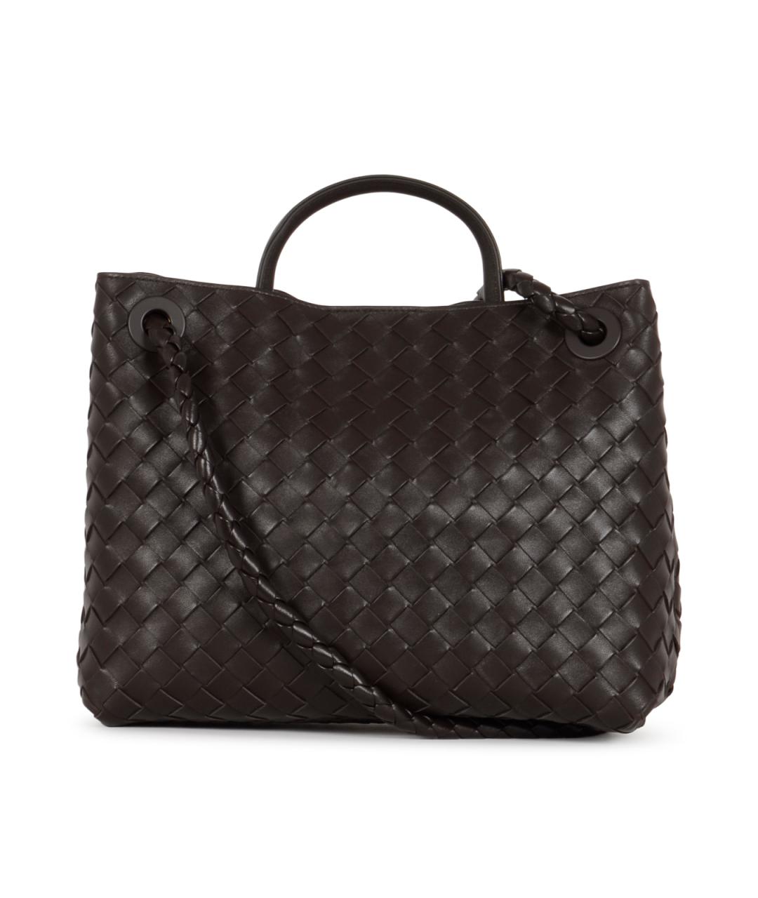BOTTEGA VENETA Коричневая кожаная сумка тоут, фото 3