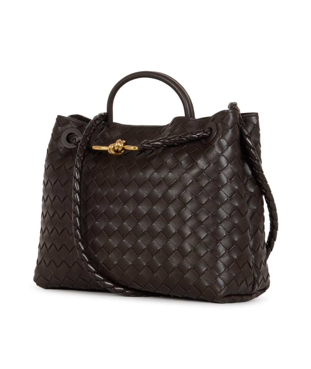 BOTTEGA VENETA Коричневая кожаная сумка тоут, фото 2
