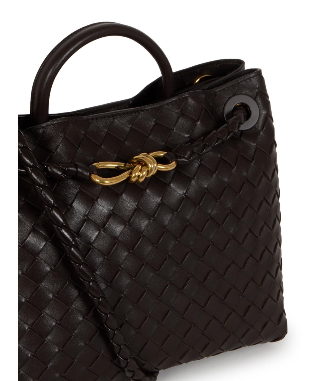 BOTTEGA VENETA Коричневая кожаная сумка тоут, фото 4