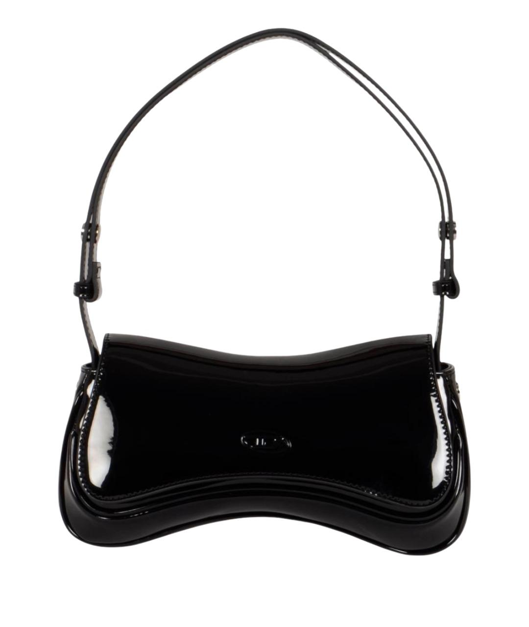 DIESEL Черная сумка через плечо из искусственной кожи, фото 1