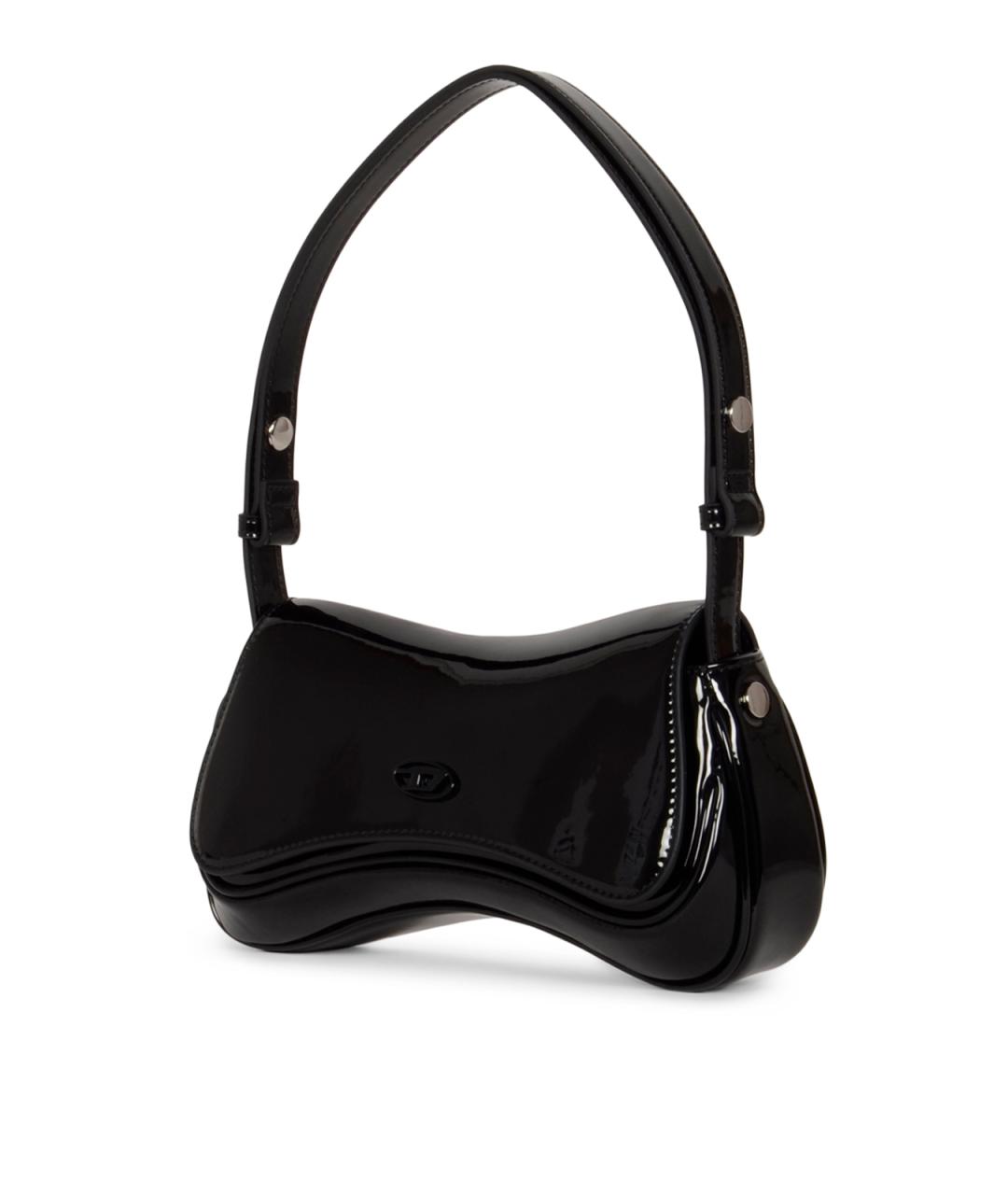 DIESEL Черная сумка через плечо из искусственной кожи, фото 2