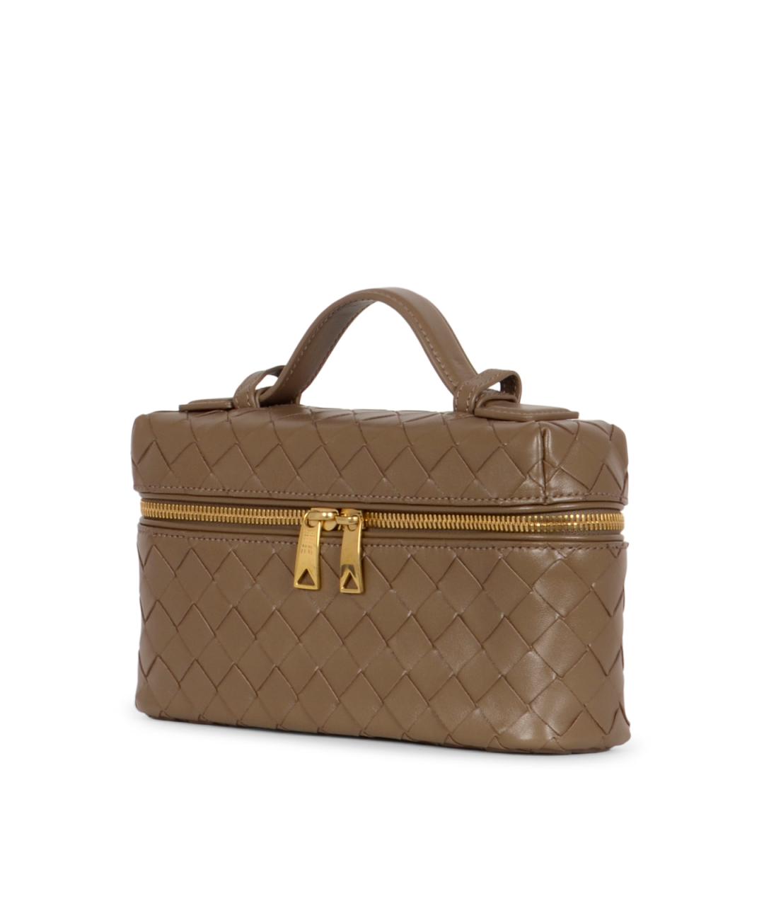 BOTTEGA VENETA Бежевая кожаная сумка через плечо, фото 2