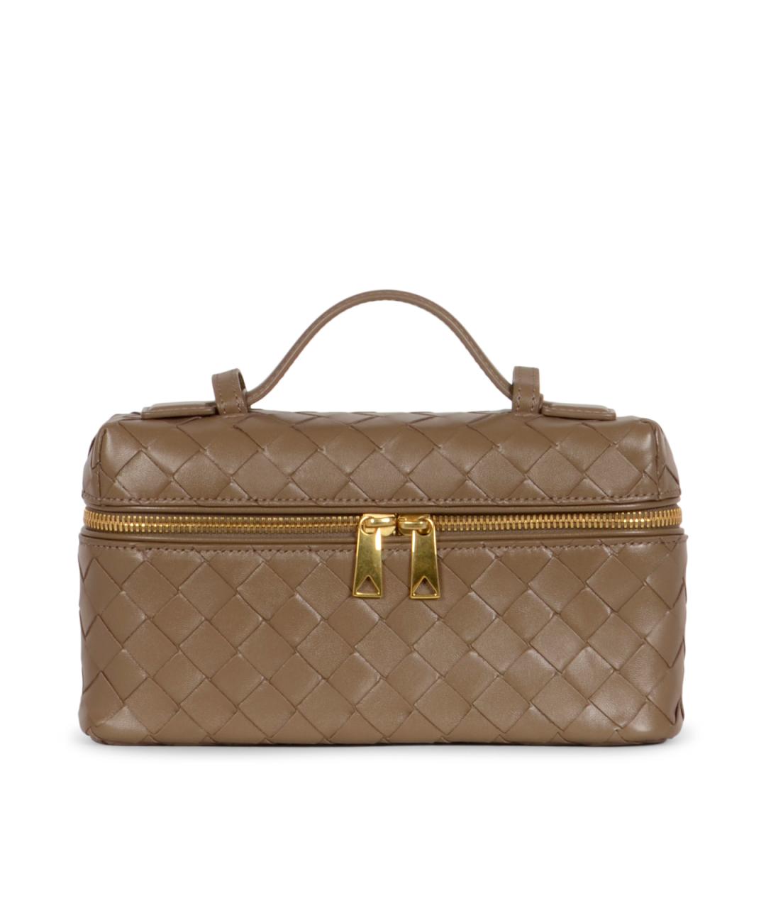 BOTTEGA VENETA Бежевая кожаная сумка через плечо, фото 1