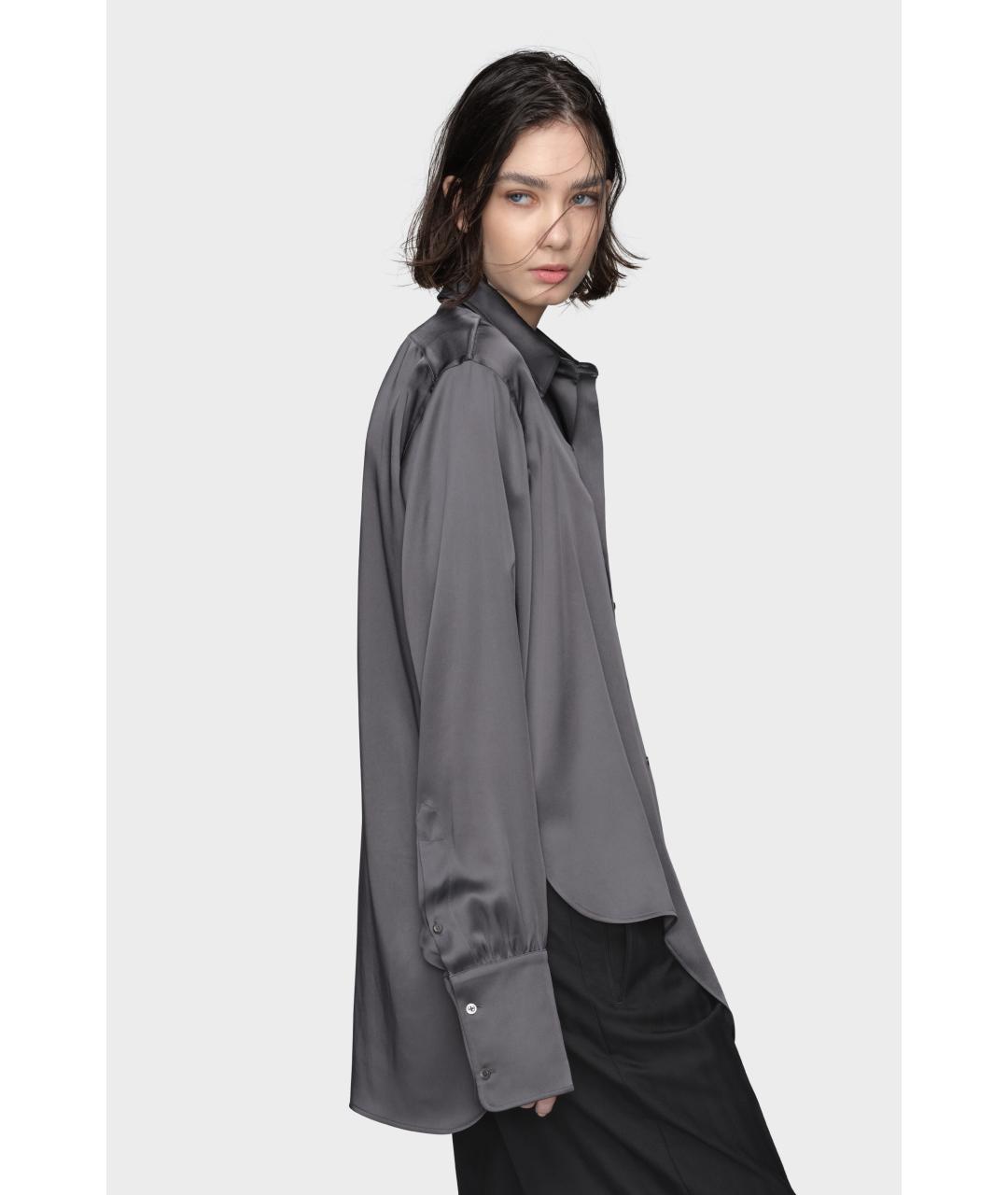 MAISON MARGIELA Серая ацетатная рубашка, фото 5