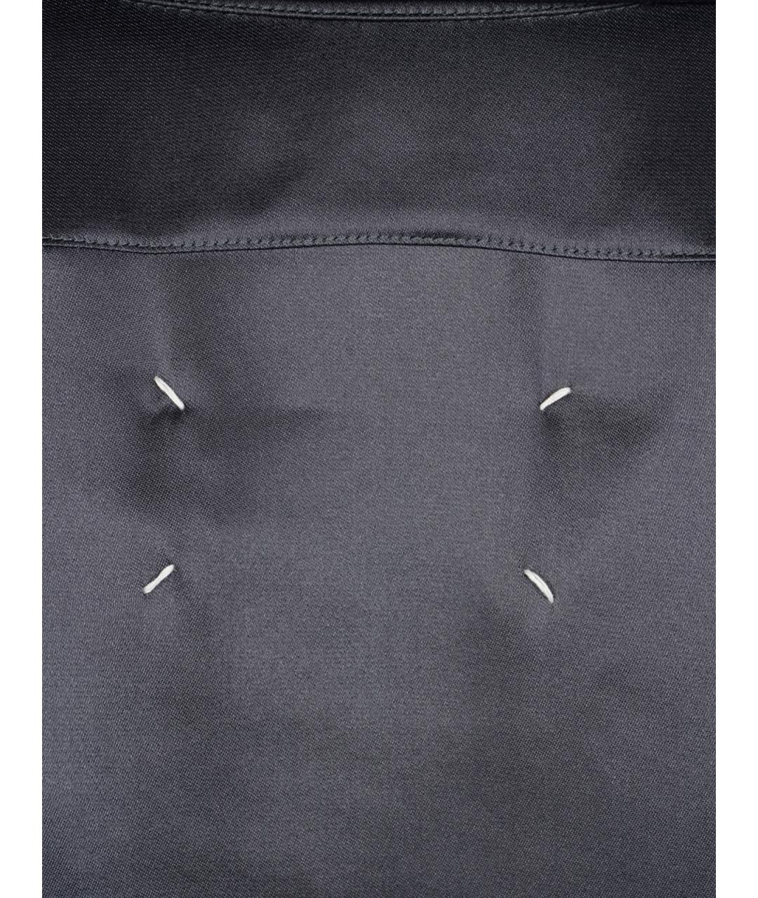 MAISON MARGIELA Серая ацетатная рубашка, фото 3