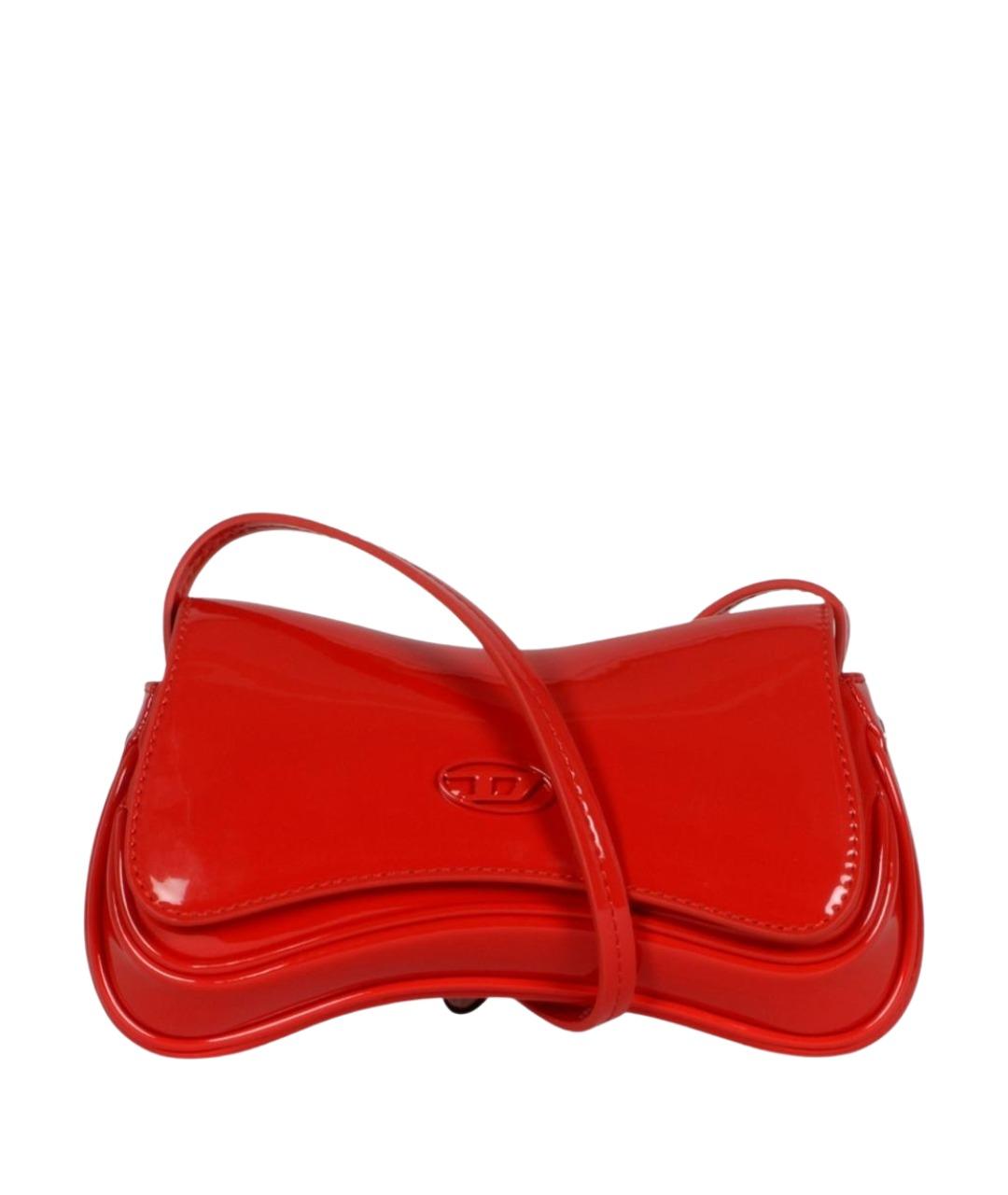 DIESEL Красная сумка через плечо из искусственной кожи, фото 1