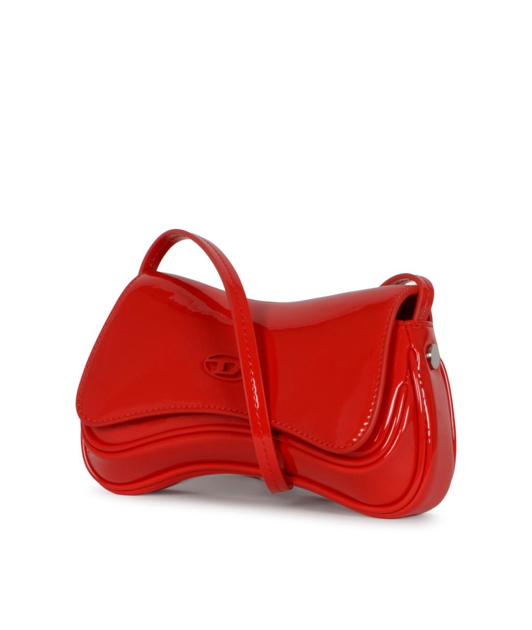 DIESEL Красная сумка через плечо из искусственной кожи, фото 2