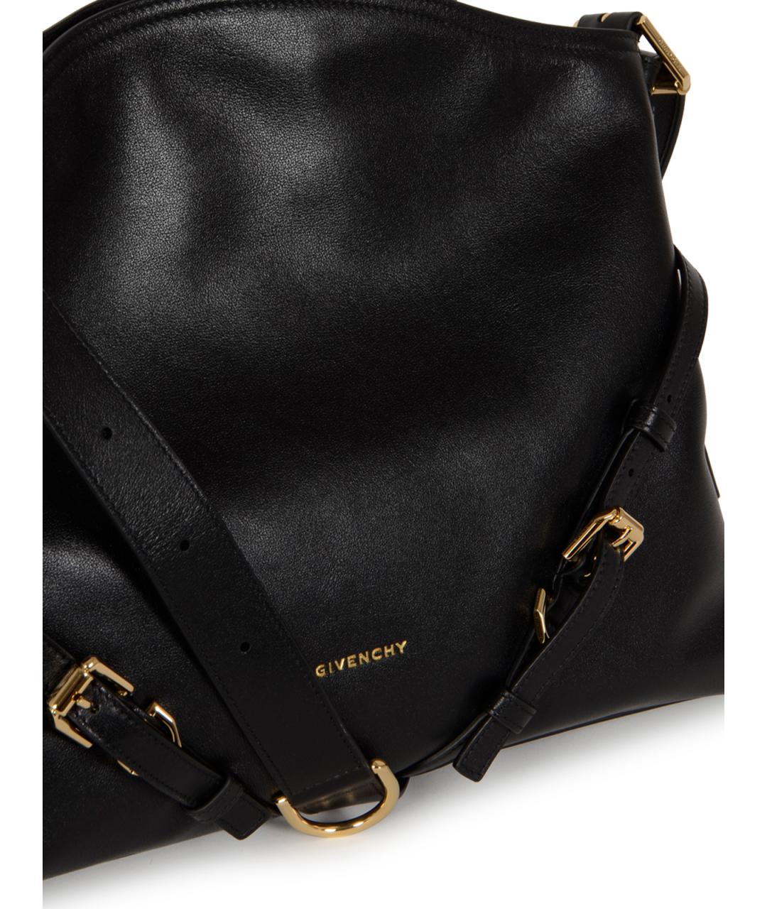 GIVENCHY Черная кожаная сумка через плечо, фото 4