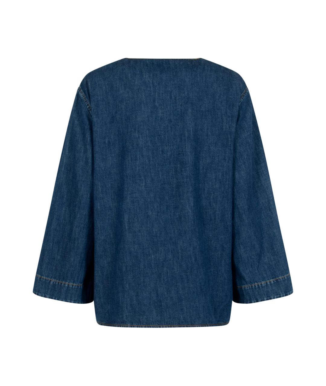 VALENTINO Синяя хлопковая блузы, фото 2