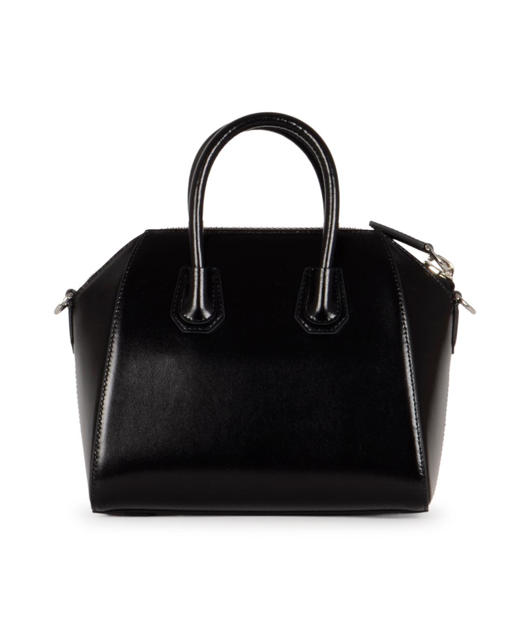 GIVENCHY Черная кожаная сумка тоут, фото 3