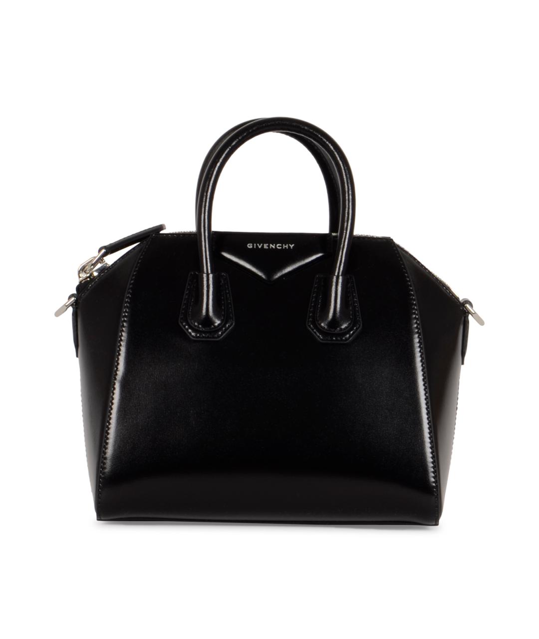 GIVENCHY Черная кожаная сумка тоут, фото 1