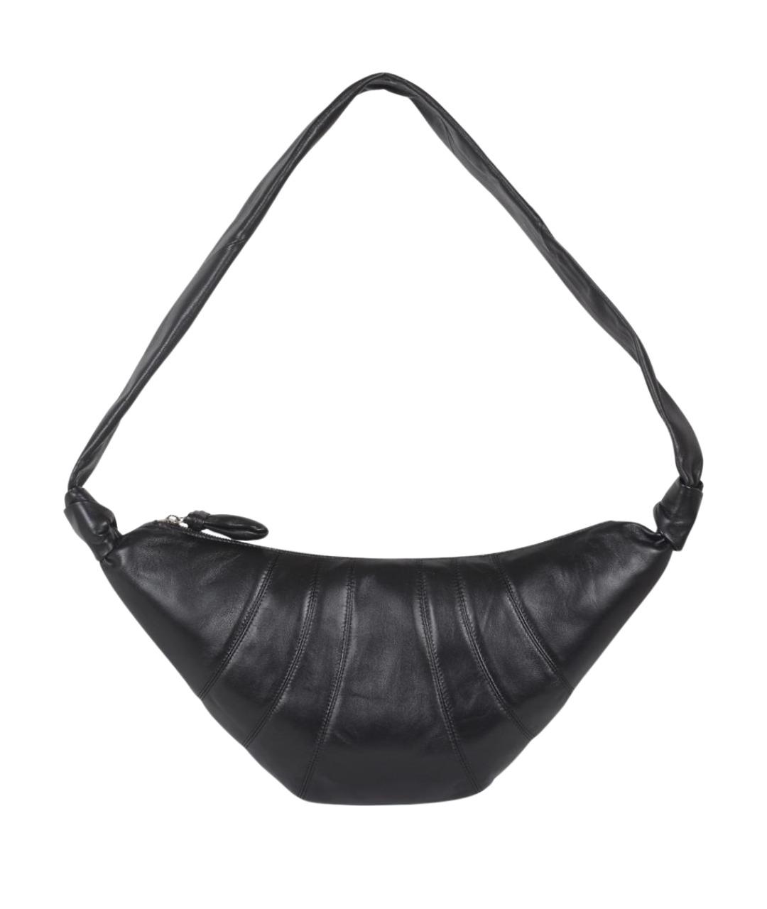 LEMAIRE Черная кожаная сумка на плечо, фото 1