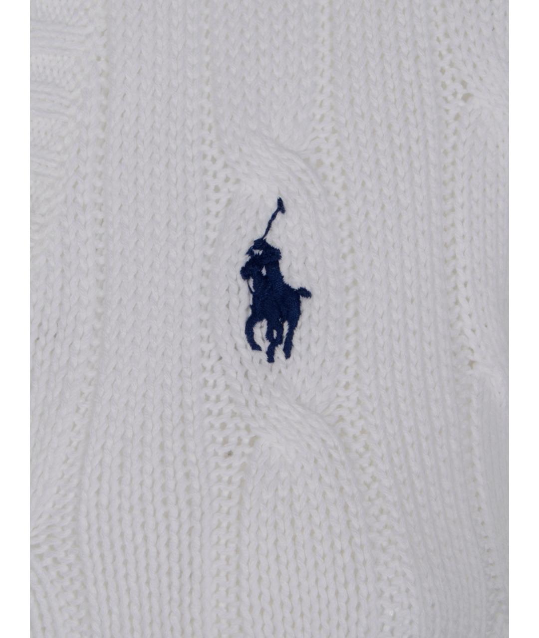 POLO RALPH LAUREN Белый хлопковый джемпер / свитер, фото 3