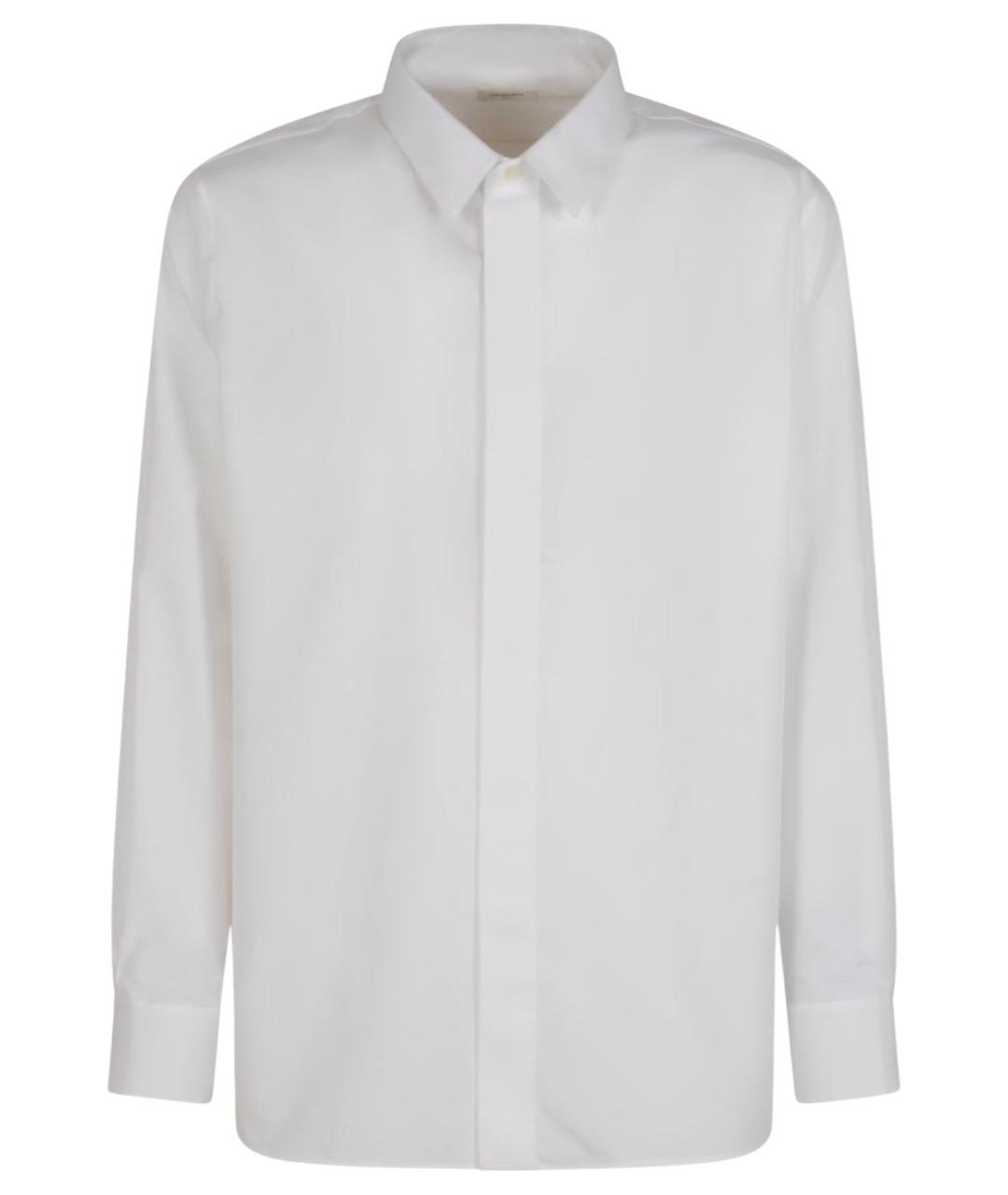SAINT LAURENT Белая хлопковая классическая рубашка, фото 1