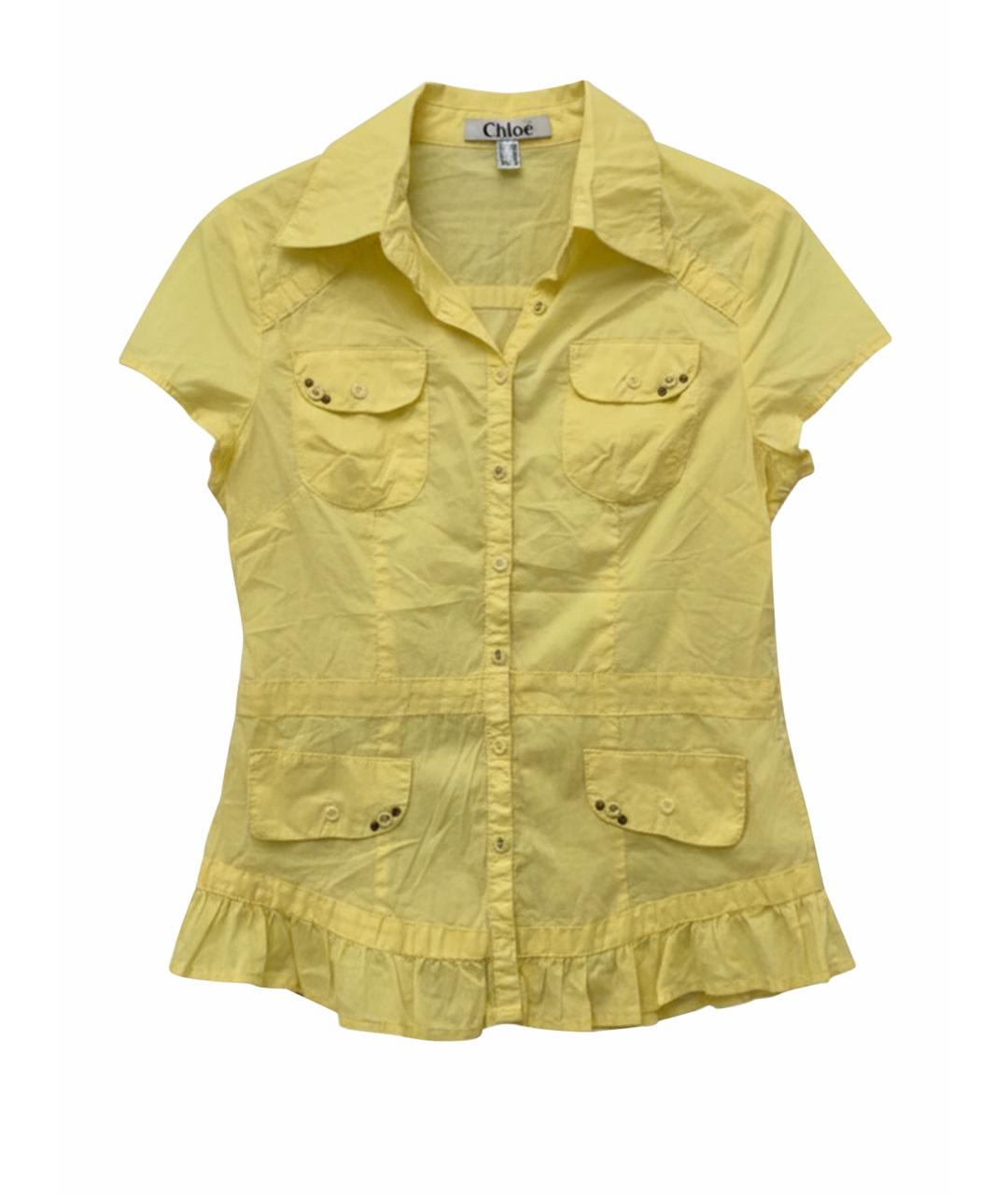 CHLOE Желтая хлопковая рубашка, фото 1